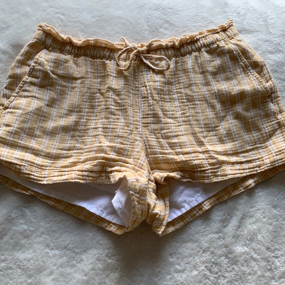 Arizona yellow and white striped shorts